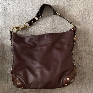 Coach Brown Leather Shoulder Bag